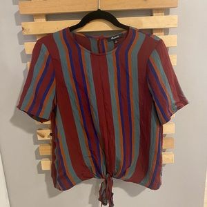 Madewell | Short Sleeve Blouse with Buttoned Back